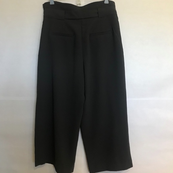 H&M DARK GRAY PAPER-BAG PANTS - Picture 2 of 6